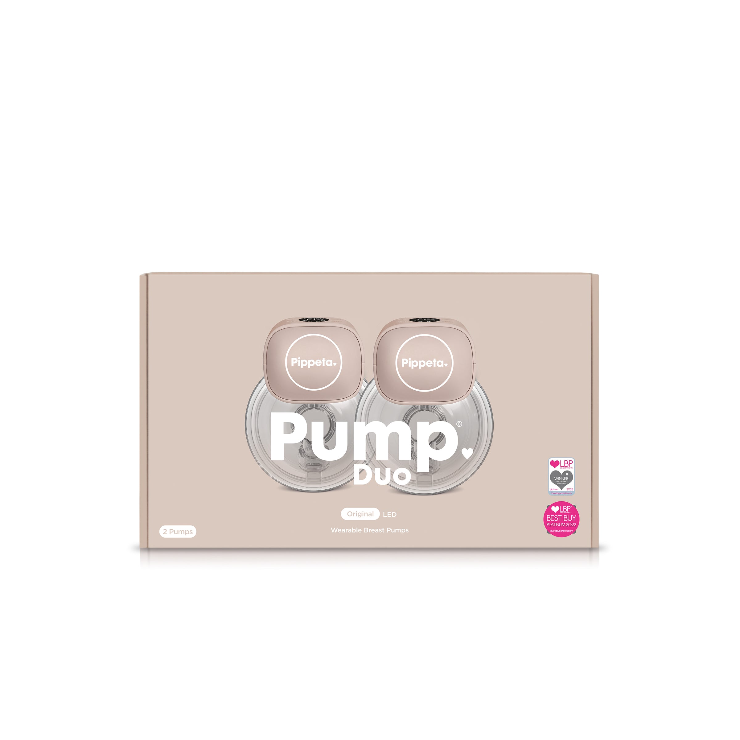 Pippeta Led Wearable Hands Free Breast Pump - 2 Pack - Image 2